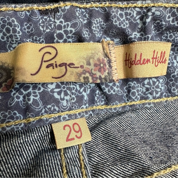 PAIGE Women's Dark Blue Jeans Hidden Hills 29 - Picture 10 of 13